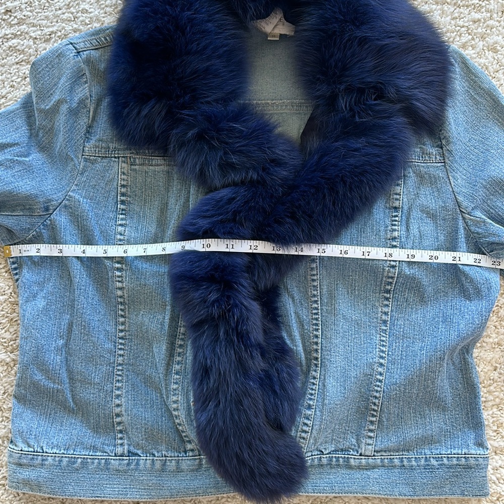 Doncaster denim jacket with removable fur collar - Picture 9 of 16